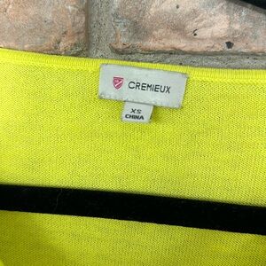 Cremieux fine gauge cotton spring sweater xs